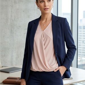 Ro & De Timeless Blush Blouse